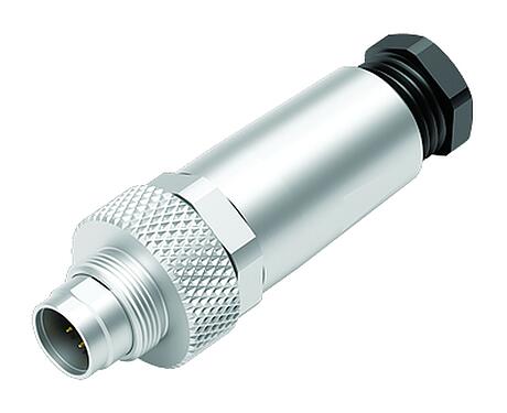 Ilustración 99 0421 10 07 - M9 Conector de cable macho, Número de contactos: 7, 3,5-5,0 mm, blindable, soldadura, IP67, con puño protector