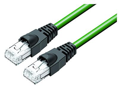 Tecnología de automatización -  transmisión de datos--Cable de conexión 2 conector RJ45_VL_RJ45-77-9753_RJ45_77-9753-14708_green