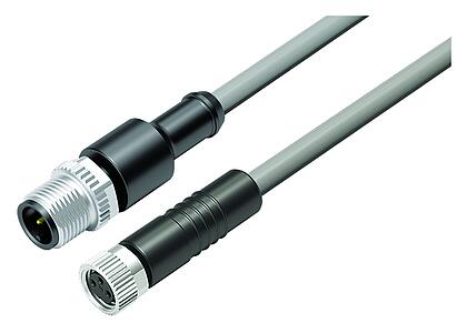 Tecnología de automatización - sensores y actuadores--Conector de cable macho - conector de cable hembra_VL_KSM12-77-3429_KDM8-3406-20003_grey