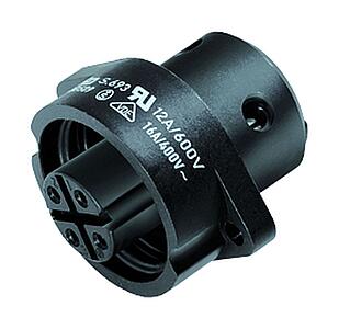 Power Connectors--Female panel mount connector_693_4_3S