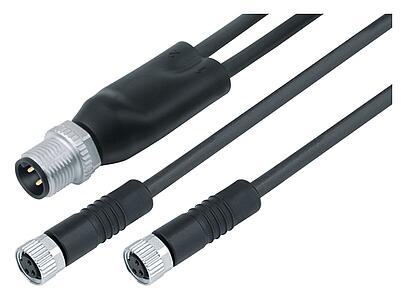 Automation Technology - Sensors and Actuators--Male cable splitter - 2 female cable connectors_765_0_20_DG_SK