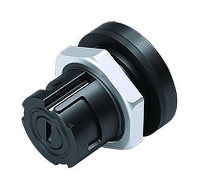 Ilustración 09 0762 180 05 - Bayoneta Toma de brida, Número de contactos: 5, sin blindaje, soldadura, IP54 desenchufado, M13x1,0, Montaje en pared