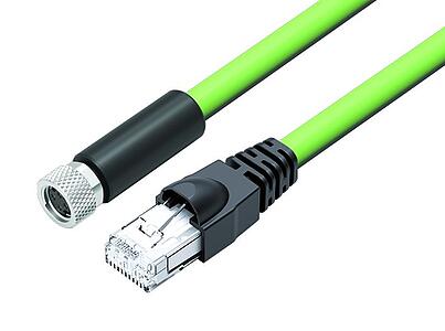 Tecnología de automatización -  transmisión de datos--Cable de conexión conector de cable hembra - conector RJ45_VL_818_KD-77-5430_RJ45-77-9753_ggreen